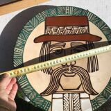 Large decorative dish Monsieur Mustache