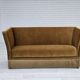 1960s, Danish 2 seater sofa, furniture velour, original condition.