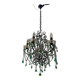 Green Murano Macaroni Chandelier 1950’s