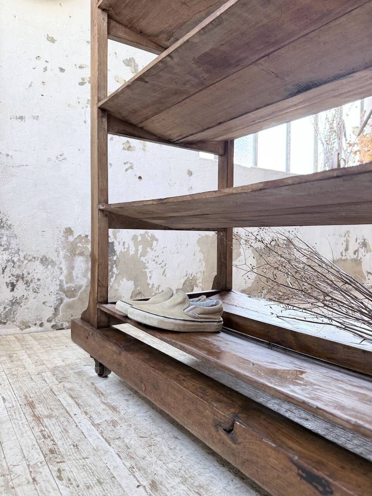 Old bakery shelf from the 1950s.