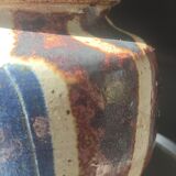 Pyrite Stone Round Vase signed