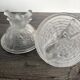 Bonbonnière de collection en verre dépoli