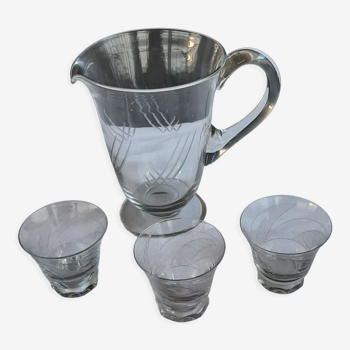 Carafe et verres