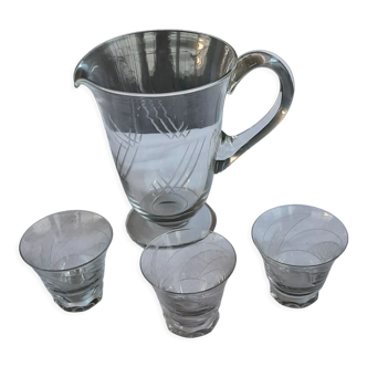 Carafe et verres