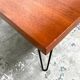 Teak coffee table with hairpin legs