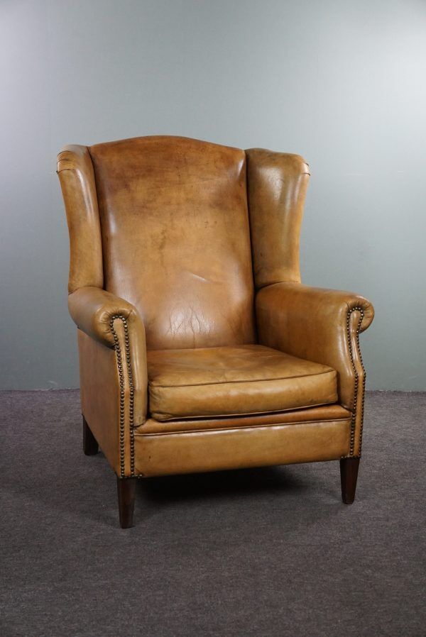 Classic sheepskin armchair