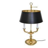Gilded bronze bouillotte lamp in Louis XVI style