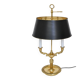 Gilded bronze bouillotte lamp in Louis XVI style