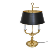 Lampe bouillotte en bronze doré de style Louis XVI