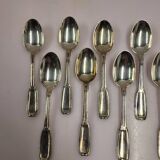 12 small silver-plated spoons