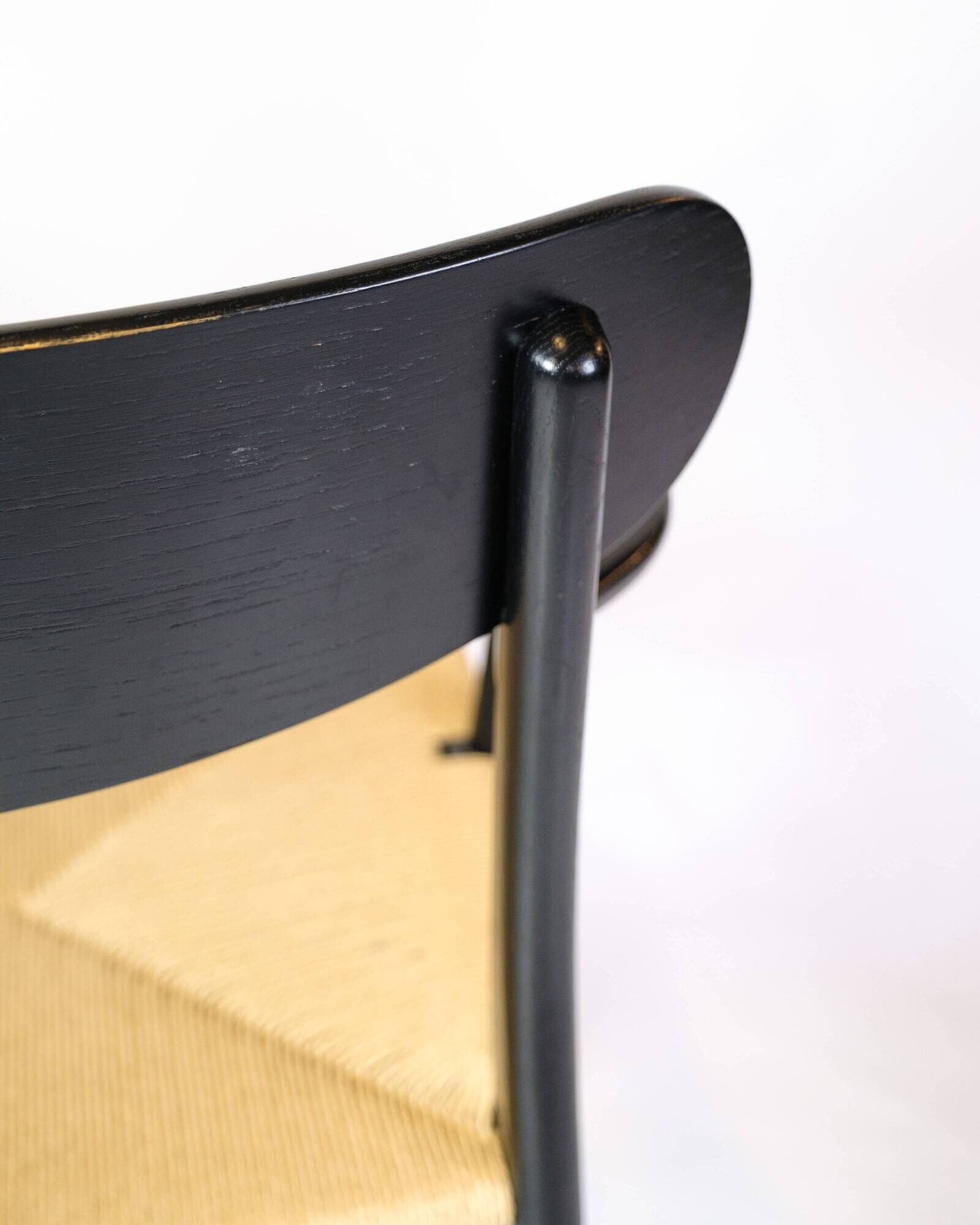 Armchair Model CH26 In Black Oak By Hans J. Wegner For Carl Hansen & Son