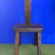 Paire de chaises rustiques en T, orme massif Aranjou,