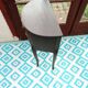 Table de chevet patine noire