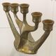 Brass brutalist candlestick from Horst Dalbeck