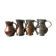 4 Islamic Art Ottoman Turkish copper pitchers antique