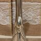 Vintage silver metal swan vase