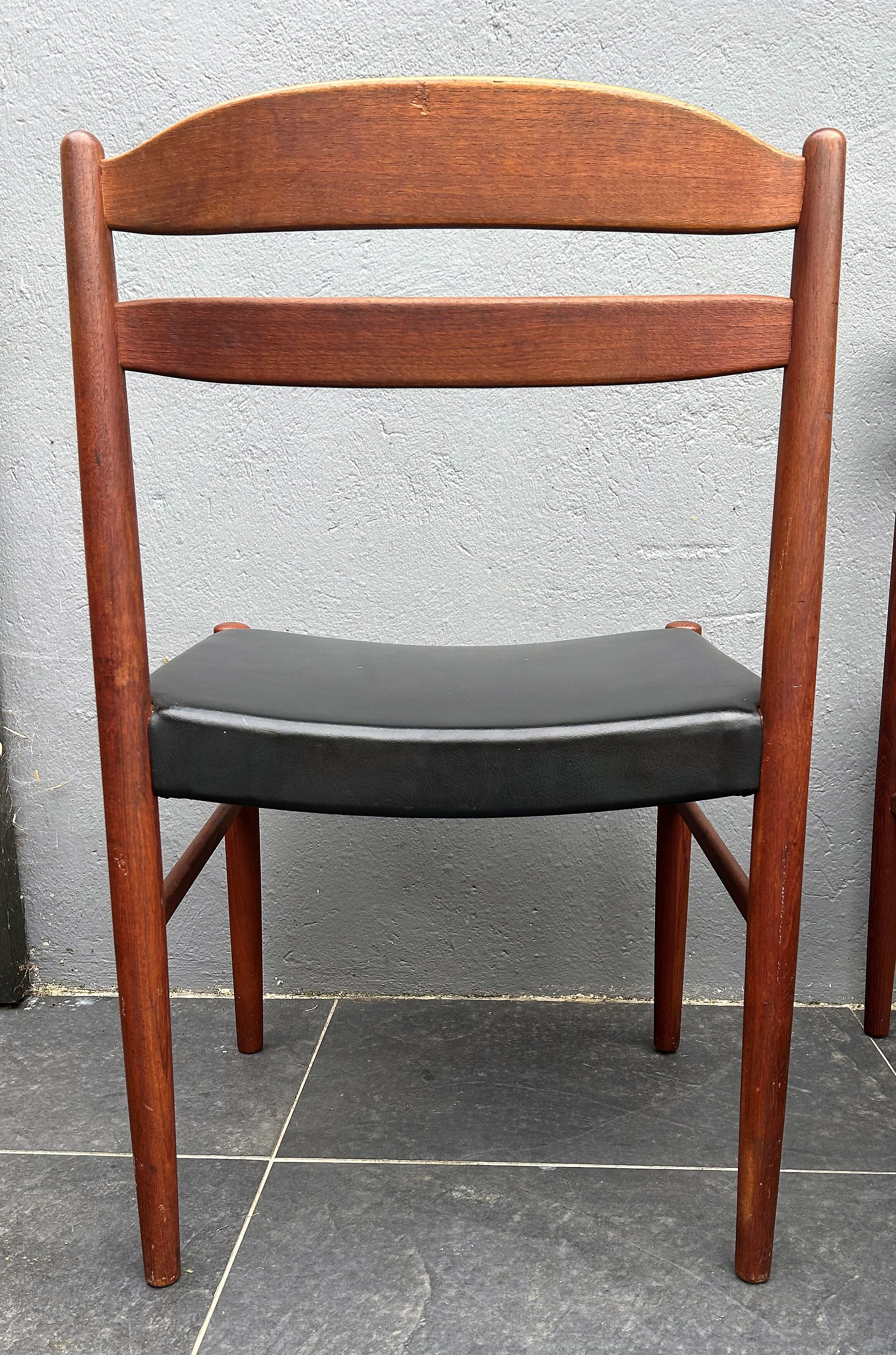 Four scandinavian johansson chairs