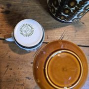 Boch la louvière – delta noix coffee service 1966 – vintage 25 pieces