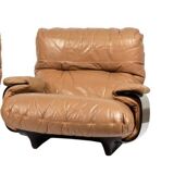 Fauteuil en cuir Marsala