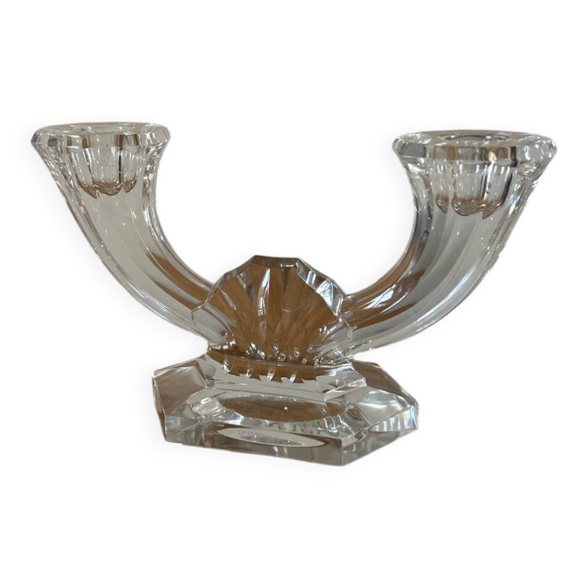 Saint Lambert crystal candlestick