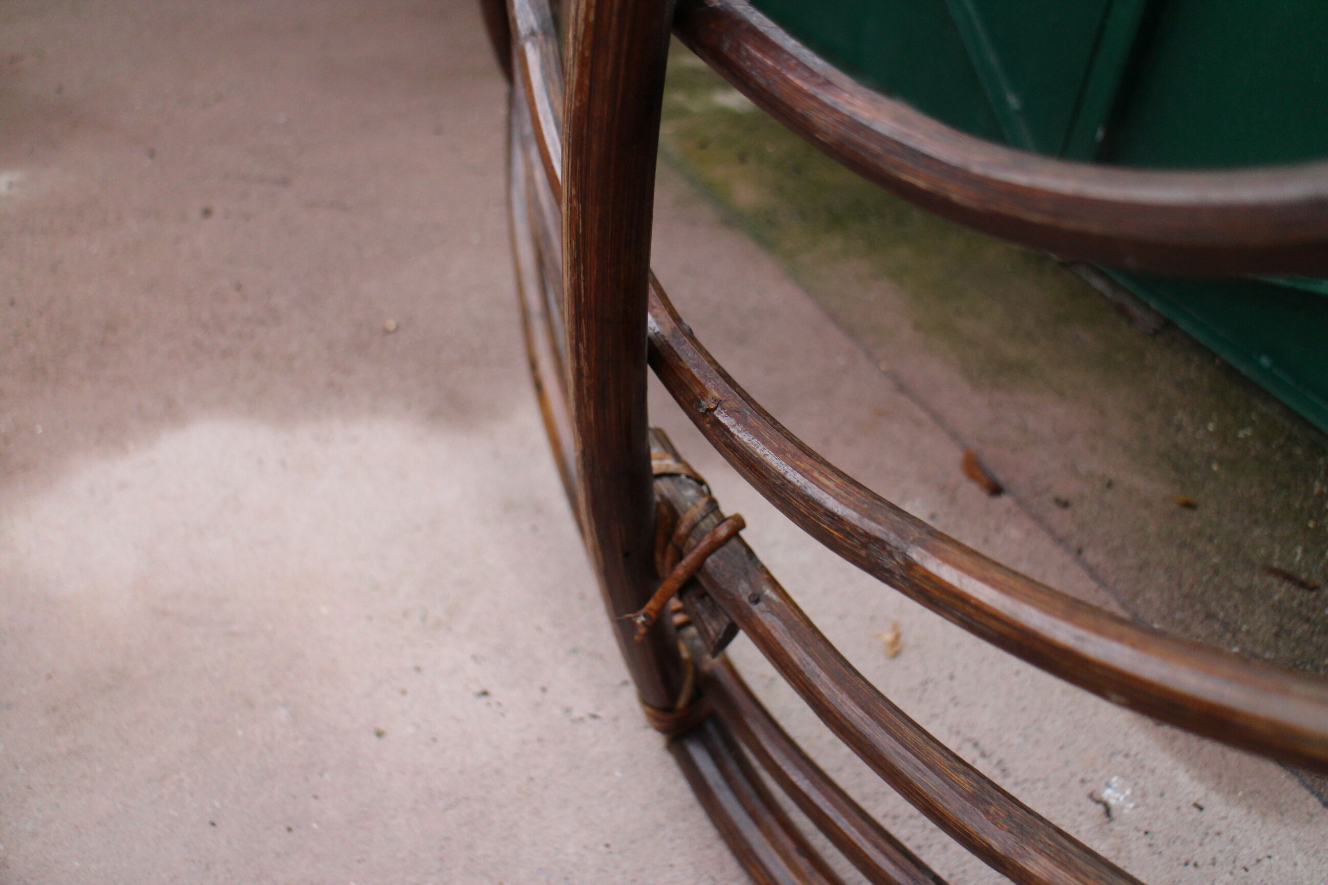 Vintage rattan easy chair