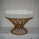 diabolo rattan coffee table from the 50s