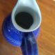 Vintage pitcher blue pattern blue peas 75cl