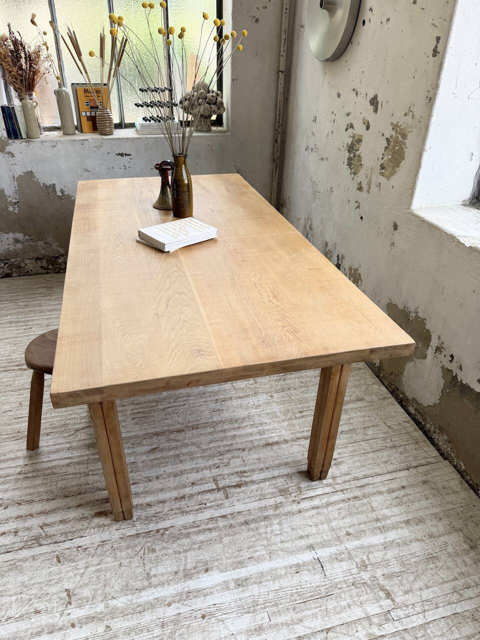 Ancienne table de ferme en chêne