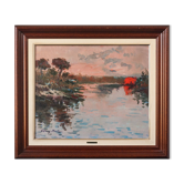 Gómez Fusté - Large Post Impressionist Sunset