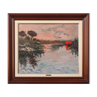 Gómez Fusté - Large Post Impressionist Sunset