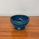 Bougeoir en poterie Rimini Blu mi-siècle par Aldo Londi pour Bitossi, Italie, années 1960