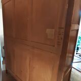 3-door Art Deco Parisian wardrobe and bevelled mirror