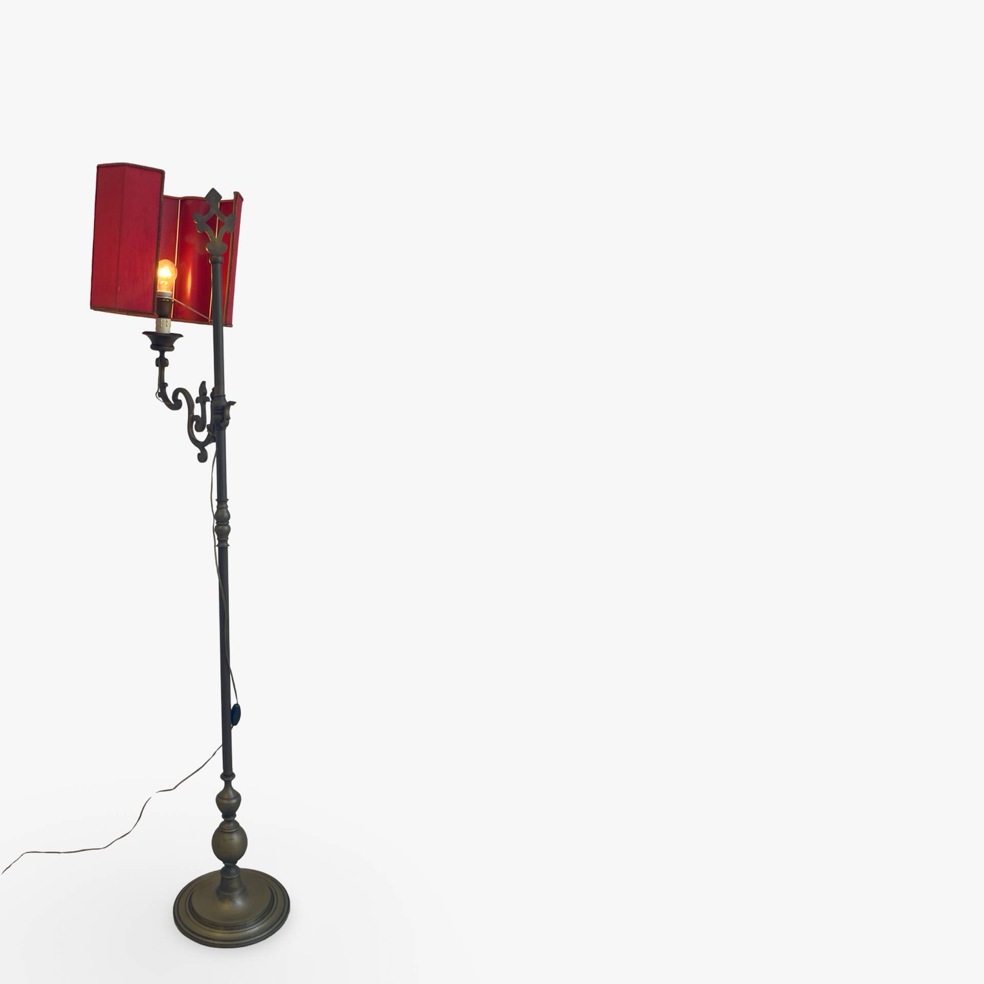 antique Art Nouveau floor lamp