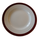 Round serving platter in opaque porcelain, digoin sarreguemines pasteur