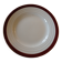 Round serving platter in opaque porcelain, digoin sarreguemines pasteur