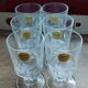 6 petits verres en cristal trempé d'environ 10 cl