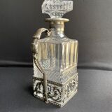 Decanter with handle frame Crystal factory A H (Western Germany)