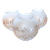 Set of 3 globes for lighting