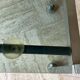 Vintage chrome dessert table, 2 smoked glass trays.