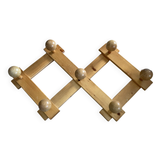 Vintage 70s wall coat rack