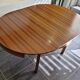 Scandinavian extendable teak round table, 1970s