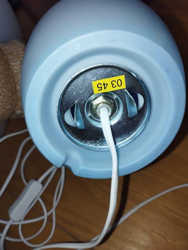 Duo de lampes mylonit – ikea lampes de table vintage en verre soufflé –