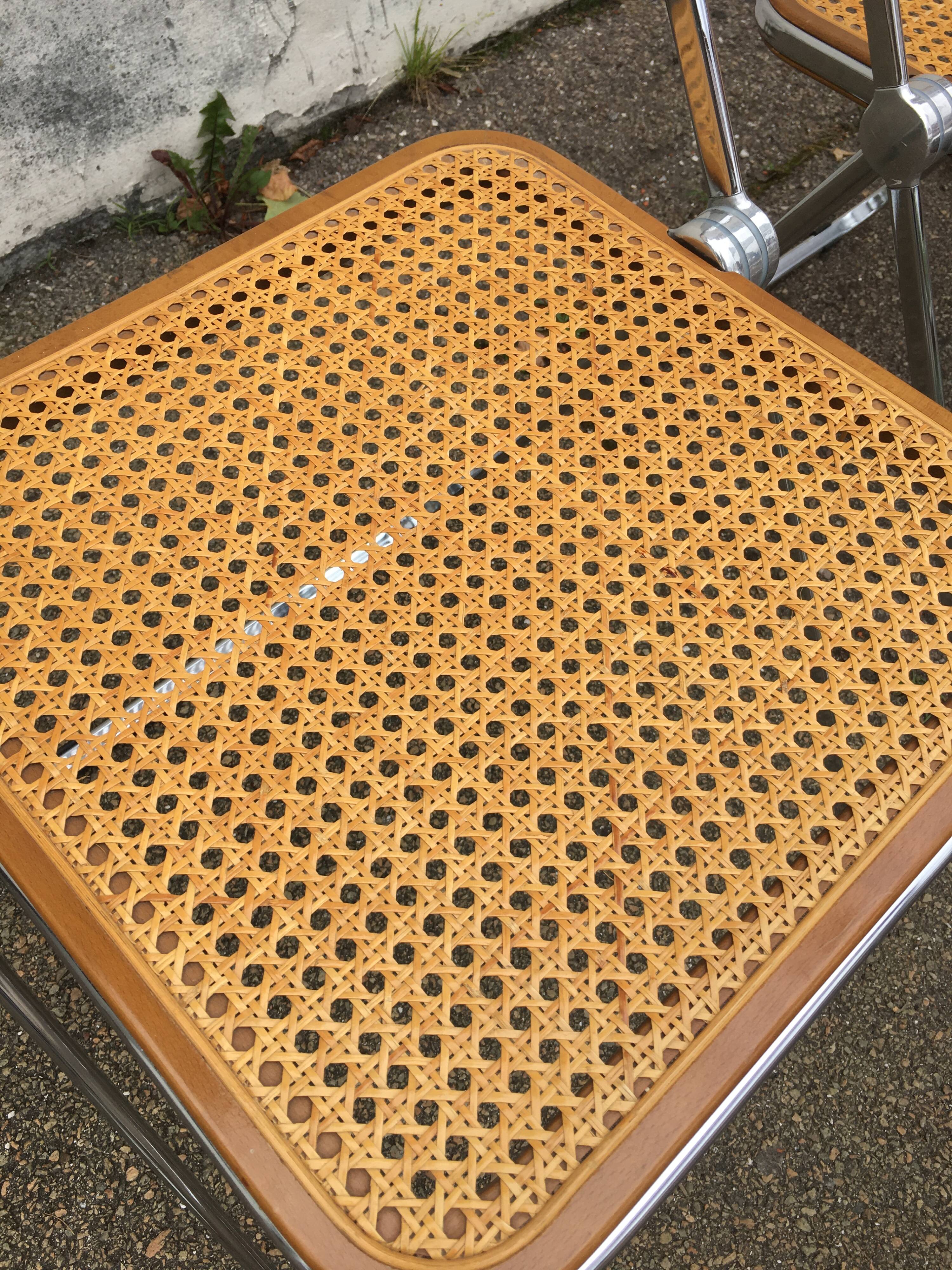 6 plia chairs by Giancarlo Piretti, Castelli circa 1967