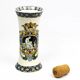 Cornet vase in fine earthenware from Gien, Renaissance decoration — late 19th century