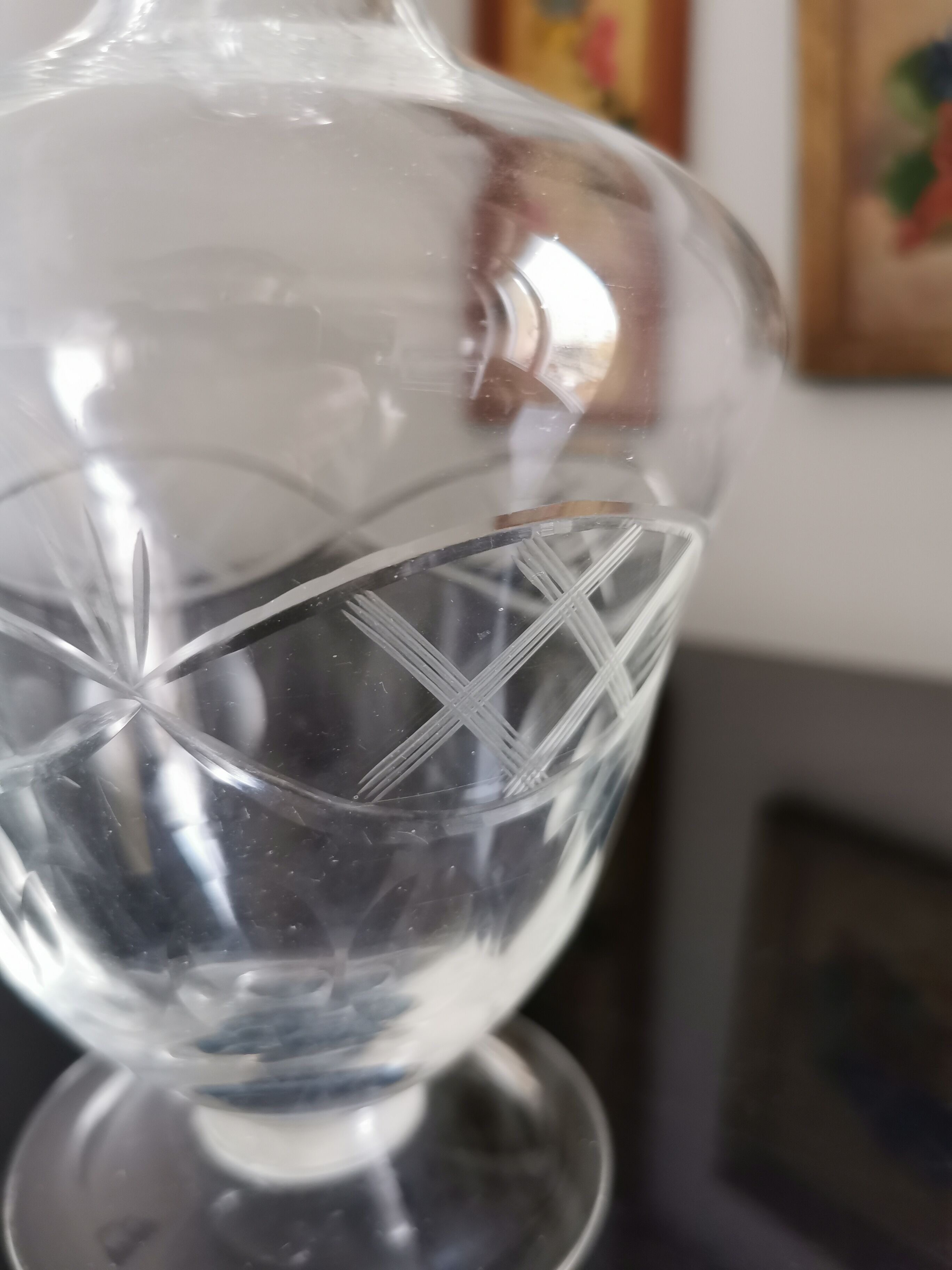 Duo of crystal decanters of Saint Louis