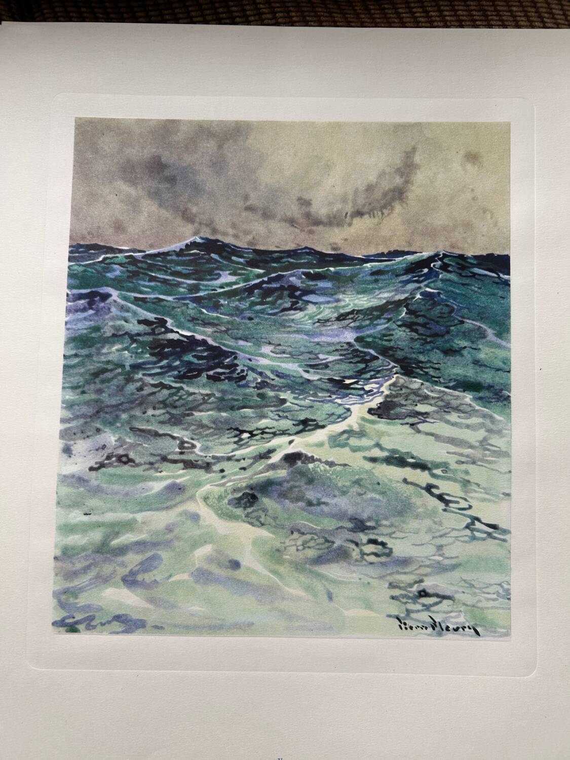 Eaux-fortes de Pierre Fleury « visages de la mer »