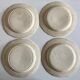 Set de 4 assiettes 18e à godrons en faience fine
