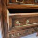 Vintage black marble chest of drawers