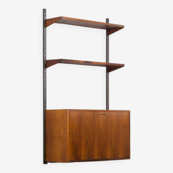 Kai Kristiansen home office wall unit with a Secretaire for FM Mobler , 1960s.