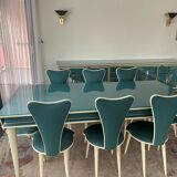 Salle à manger Umberto Mascagni — Table et 8 chaises, Italie, années 1950